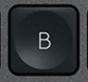 B Touche de remplacement AZERTY (FR) Noir Logitech MX Keys