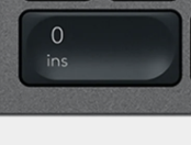 0 (Num) Tasto di ricambio QWERTY (IT) Nero Logitech MX Keys