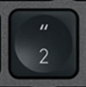 2 / " Tasto di ricambio QWERTY (IT) Nero Logitech MX Keys