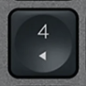 4 (Num) Tasto di ricambio QWERTY (IT) Nero Logitech MX Keys
