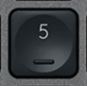 5 (Num) Tasto di ricambio QWERTY (IT) Nero Logitech MX Keys