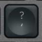 ' / ? Tasto di ricambio QWERTY (IT) Nero Logitech MX Keys