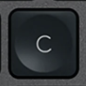 C Tasto di ricambio QWERTY (IT) Nero Logitech MX Keys