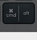 Cmd / Alt (L) Tasto di ricambio QWERTY (IT) Nero Logitech MX Keys