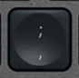 , / ; Tasto di ricambio QWERTY (IT) Nero Logitech MX Keys