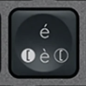 è / é Tasto di ricambio QWERTY (IT) Nero Logitech MX Keys