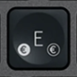 E / € Tasto di ricambio QWERTY (IT) Nero Logitech MX Keys
