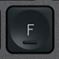 F Tasto di ricambio QWERTY (IT) Nero Logitech MX Keys