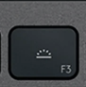 F3 Tasto di ricambio QWERTY (IT) Nero Logitech MX Keys