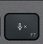 F7 Tasto di ricambio QWERTY (IT) Nero Logitech MX Keys