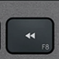 F8 Tasto di ricambio QWERTY (IT) Nero Logitech MX Keys