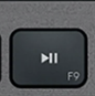 F9 Tasto di ricambio QWERTY (IT) Nero Logitech MX Keys