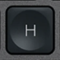 H Tasto di ricambio QWERTY (IT) Nero Logitech MX Keys