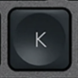 K Tasto di ricambio QWERTY (IT) Nero Logitech MX Keys