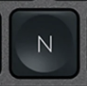 N Tasto di ricambio QWERTY (IT) Nero Logitech MX Keys