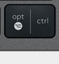 Opt / Ctrl (R) Tasto di ricambio QWERTY (IT) Nero Logitech MX Keys