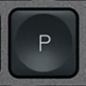 P Tasto di ricambio QWERTY (IT) Nero Logitech MX Keys