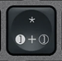 + / * Tasto di ricambio QWERTY (IT) Nero Logitech MX Keys