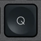 Q Tasto di ricambio QWERTY (IT) Nero Logitech MX Keys