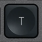 T Tasto di ricambio QWERTY (IT) Nero Logitech MX Keys