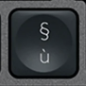 ù / § Tasto di ricambio QWERTY (IT) Nero Logitech MX Keys
