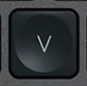 V Tasto di ricambio QWERTY (IT) Nero Logitech MX Keys