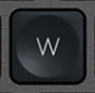 W Tasto di ricambio QWERTY (IT) Nero Logitech MX Keys