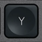 Y Tasto di ricambio QWERTY (IT) Nero Logitech MX Keys