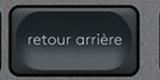 Retour arrière — Logitech ERGO K860 compatible replacement key