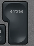 Entrée — Logitech Signature Slim K950 compatible replacement key