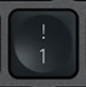 1 / ! Tecla de substituição QWERTY (PT) Preto Logitech MX Keys