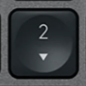 2 (Num) Tecla de substituição QWERTY (PT) Preto Logitech MX Keys