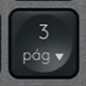 3 (Num) Tecla de substituição QWERTY (PT) Preto Logitech MX Keys