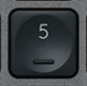 5 (Num) Tecla de substituição QWERTY (PT) Preto Logitech MX Keys