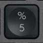 5 / % Tecla de substituição QWERTY (PT) Preto Logitech MX Keys