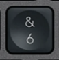 6 / & Tecla de substituição QWERTY (PT) Preto Logitech MX Keys