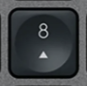 8 (Num) Tecla de substituição QWERTY (PT) Preto Logitech MX Keys