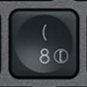 8 / ( Tecla de substituição QWERTY (PT) Preto Logitech MX Keys