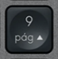 9 (Num) Tecla de substituição QWERTY (PT) Preto Logitech MX Keys