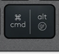 Alt Gr (R) Tecla de substituição QWERTY (PT) Preto Logitech MX Keys