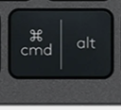 Cmd / Alt (L) Tecla de substituição QWERTY (PT) Preto Logitech MX Keys