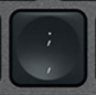 , / ; Tecla de substituição QWERTY (PT) Preto Logitech MX Keys