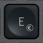 E / € Tecla de substituição QWERTY (PT) Preto Logitech MX Keys