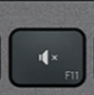 F11 Tecla de substituição QWERTY (PT) Preto Logitech MX Keys