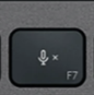 F7 Tecla de substituição QWERTY (PT) Preto Logitech MX Keys