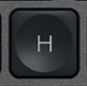 H Tecla de substituição QWERTY (PT) Preto Logitech MX Keys