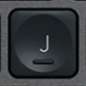 J Tecla de substituição QWERTY (PT) Preto Logitech MX Keys