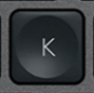 K Tecla de substituição QWERTY (PT) Preto Logitech MX Keys