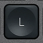 L Tecla de substituição QWERTY (PT) Preto Logitech MX Keys