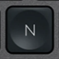 N Tecla de substituição QWERTY (PT) Preto Logitech MX Keys